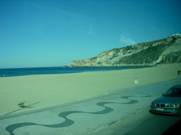 Beach from a bus window: NOT the way to be enjoyed